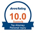 Avvo Rating 10.0 Superb | Top Attorney | Personal Injury